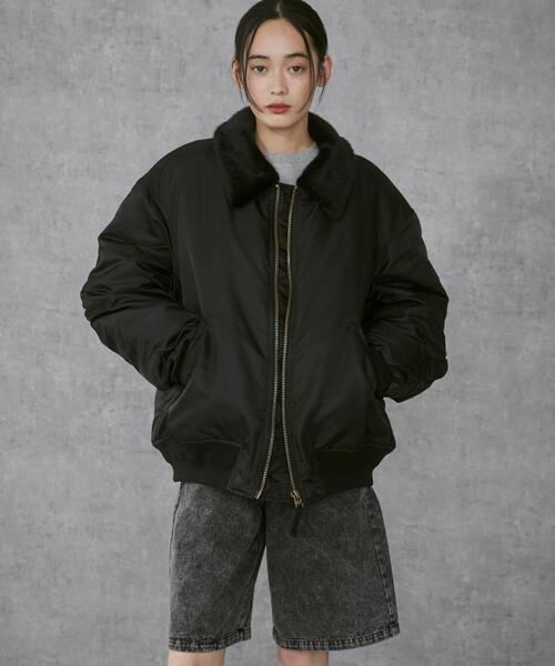 THE STANDARD（ザスタンダード）の「THE STANDARD/フライトジャケット（ミリタリージャケット・メンズ・カーキ/ブラック・MEDIUM/LARGE）」の17枚目の写真