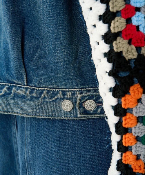 セール】DISCOVERED CROCHET DENIM BLOUSON（デニムジャケット