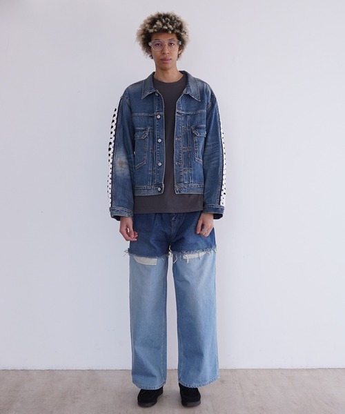 ジャケット・アウター DISCOVERED CROCHET DENIM BLOUSON 2025SS DISCOVERED CROCHET DENIM BLOUSON（デニムジャケット