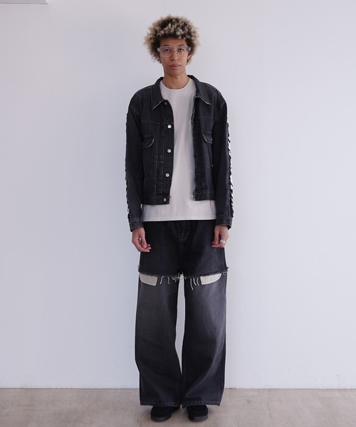 DISCOVERED CROCHET DENIM BLOUSON（デニムジャケット