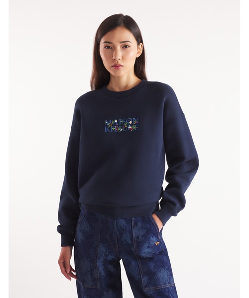Maison Kitsune（メゾンキツネ）の「MAISON KITSUNE STRAWBERRY LEAF COMFORT SWEATSHIRT（スウェット・レディース・ネイビー・XS/S/M/L）」の4枚目の写真