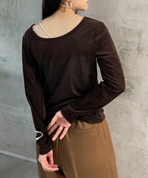 CE'E_SE'E | メッシュベロアシアートップス(Tシャツ/カットソー)