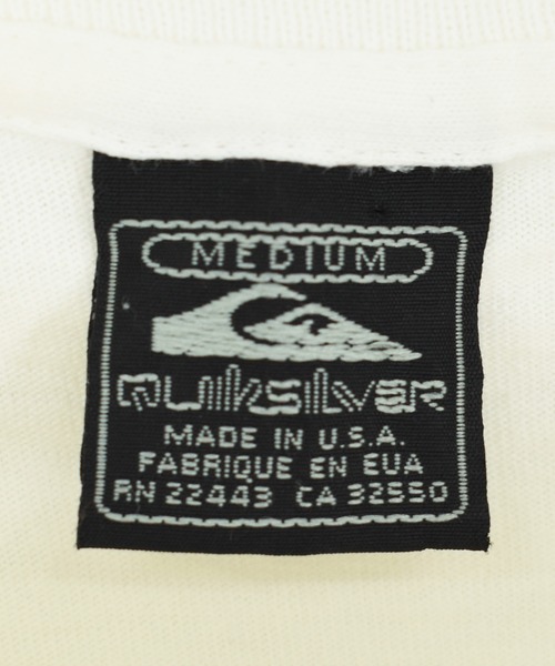 VINTAGE(ヴィンテージ)の「【ヴィンテージ古着】90’s QUICK SILVER プリントTシャツ USA製(Tシャツ/カットソー・メンズ・ホワイト・MEDIUM)」の4枚目の写真