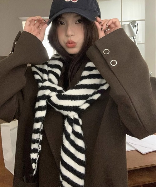 Chiina（チーナ）の「Chiina/ニットフードマフラー（マフラー）」 - WEAR