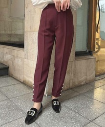 an another angelus | 【2サイズ展開】パール釦使いシガレットパンツ/ananotherangelus(その他パンツ)