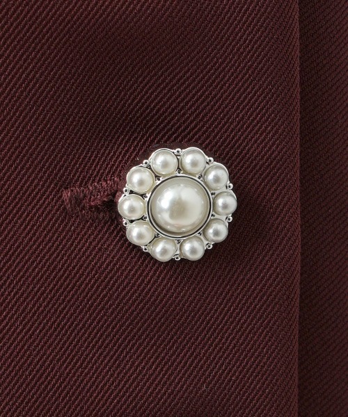 an another angelus（アンアナザーアンジェラス）の「【2サイズ展開】パール釦使いシガレットパンツ/ananotherangelus（その他パンツ・レディース・ブラウン系その他/ブラック・1/2）」の16枚目の写真