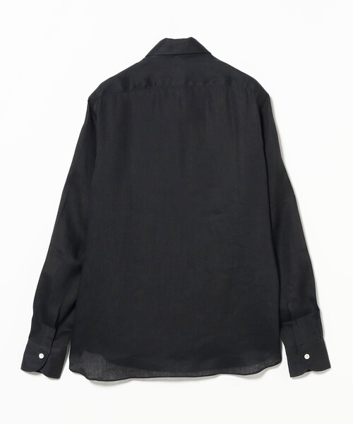 BEAMS F（ビームスエフ）の「Maria Santangelo / POLO JP リネン プルオーバー シャツ（シャツ/ブラウス・メンズ・ブラウン/ホワイト/ブラック/ネイビー・S/XS/L/M）」の6枚目の写真