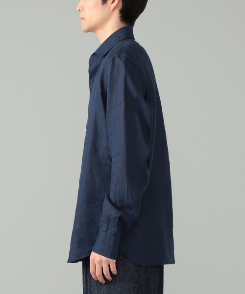 BEAMS F（ビームスエフ）の「Maria Santangelo / POLO JP リネン プルオーバー シャツ（シャツ/ブラウス・メンズ・ブラウン/ホワイト/ブラック/ネイビー・S/XS/L/M）」の16枚目の写真