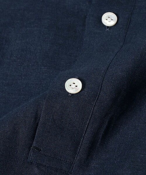 BEAMS F（ビームスエフ）の「Maria Santangelo / POLO JP リネン プルオーバー シャツ（シャツ/ブラウス・メンズ・ブラウン/ホワイト/ブラック/ネイビー・S/XS/L/M）」の22枚目の写真