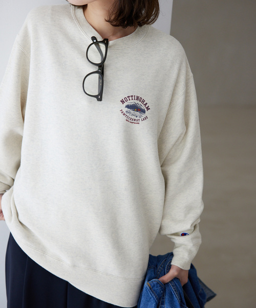 SLOBE IENA チャンピオン SLOBE別注 起毛オーバースウェット セール】【Champion / チャンピオン】SLOBE別注 裏起毛プル