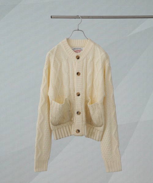 Logan Knitting Mills オーロンアクリルカーディガン セール】LOGAN/FOil カーディガン（カーディガン/ボレロ
