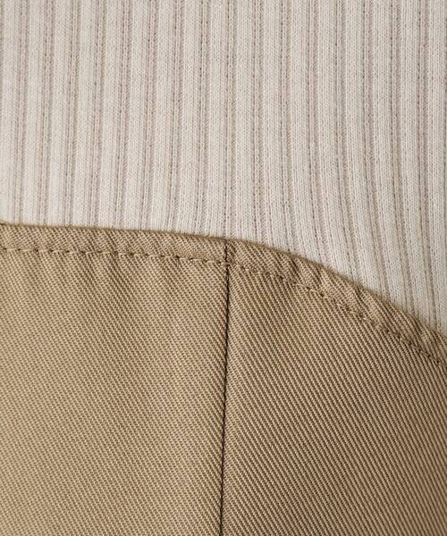 DRESKIP（ドレスキップ）の「◆【S-LL】楽して好印象 大人のための 異素材ドッキングフレアワンピース（ワンピース・レディース・チャコール/キャメル/ブラック系4・01/02/03/04）」の15枚目の写真