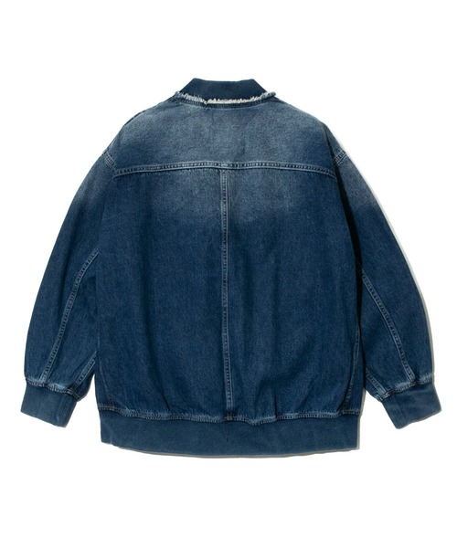 値下げCUBESUGAR キューブシュガー  Gジャン  デニム セール】CUBE SUGAR/キューブシュガー Denim リブ付きリメイク風
