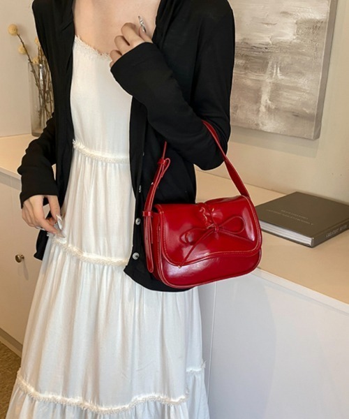 Ritzy（リッツィー）の「リボンデザイン ハンドバッグ（ハンドバッグ・レディース・ブラック/シルバー/レッド・FREE）」の16枚目の写真