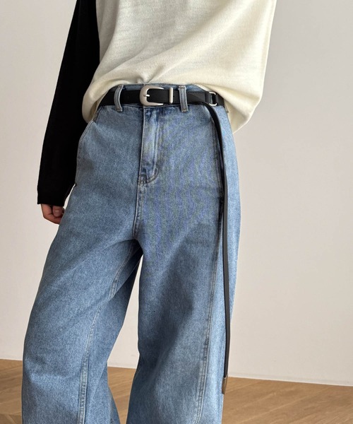 CANAL JEAN(キャナルジーン)の「SUPERTHANKS ロングナローベルト(ベルト・レディース・ブラック/ブラウン・ONE SIZE)」の2枚目の写真