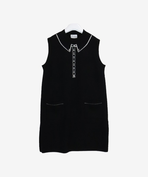 Picone CLUB(ピッコーネクラブ)の「ウール100%ロングニットベスト(ベスト・レディース・ブラック/ホワイト/ベージュ/パープル・S/M)」の6枚目の写真
