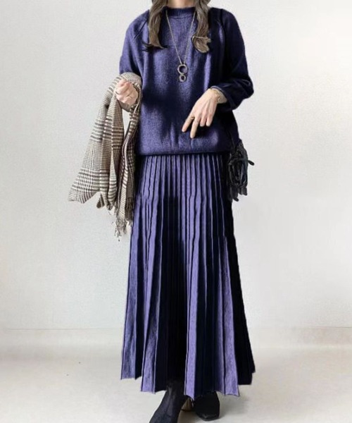 CADBURY（キャドバリー）の「ﾌﾟﾘｰﾂｽｶｰﾄﾆｯﾄｾｯﾄｱｯﾌﾟ（ニット