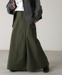 裏起毛ミリタリースカート