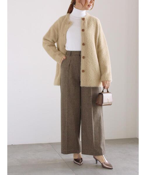 Te chichi（テチチ）の「ツイードワイドパンツ（その他パンツ・レディース・ブラウン/チャコールグレー/ブラック・F）」の7枚目の写真