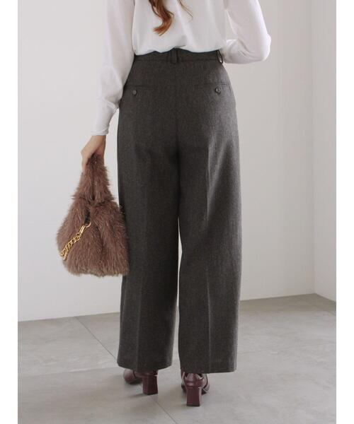 Te chichi（テチチ）の「ツイードワイドパンツ（その他パンツ・レディース・ブラウン/チャコールグレー/ブラック・F）」の14枚目の写真