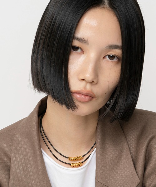 LAPUIS（ラピュイ）の「LAPUIS(ラピュイ)Coil leather choker（チョーカー・レディース・シルバー/ゴールド/マルチ・FREE）」の17枚目の写真