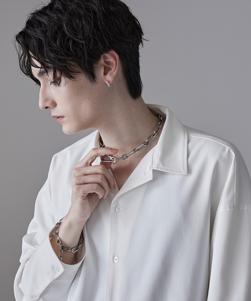 CIASENSE（シアセンス）の「コンビネーションデザインチェーンネックレス/Combination Design Chain Necklace（ネックレス・メンズ・シルバー・FREE）」の2枚目の写真