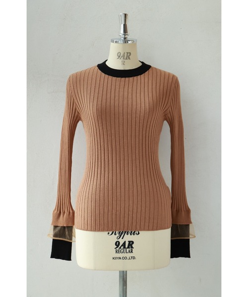 cawaii(カワイイ)の「着ぶくれ知らず 重ね着風ニット(ニット/セーター・レディース・ブラウン/ブラック・FREE)」の20枚目の写真