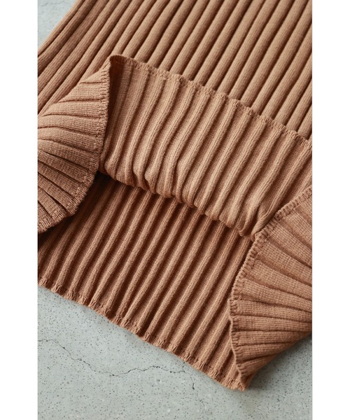 cawaii(カワイイ)の「着ぶくれ知らず 重ね着風ニット(ニット/セーター・レディース・ブラウン/ブラック・FREE)」の18枚目の写真