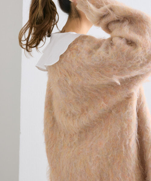 w closet(ダブルクローゼット)の「ラッフルフリルブラウス(シャツ/ブラウス・レディース・チャコールグレー/オフホワイト/グリーン・FREE)」の17枚目の写真