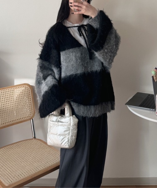 nemne store(ネンネストア)の「《Delfy》2wayパフィーミニバッグ(ショルダーバッグ・レディース・オフホワイト/グレー/ブラック/ブラウン・フリー)」の9枚目の写真
