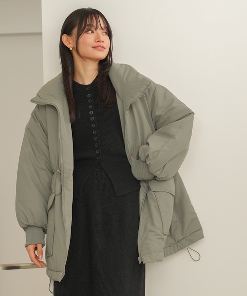 LOUISE ODIER(ルイーズオディール)の「ウエストドロストパッファーコート(その他アウター・レディース・ブラック/カーキ/アイボリー・MEDIUM)」の16枚目の写真