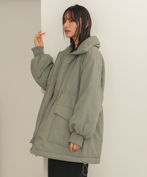 LOUISE ODIER(ルイーズオディール)の「ウエストドロストパッファーコート(その他アウター・レディース・ブラック/カーキ/アイボリー・MEDIUM)」の17枚目の写真