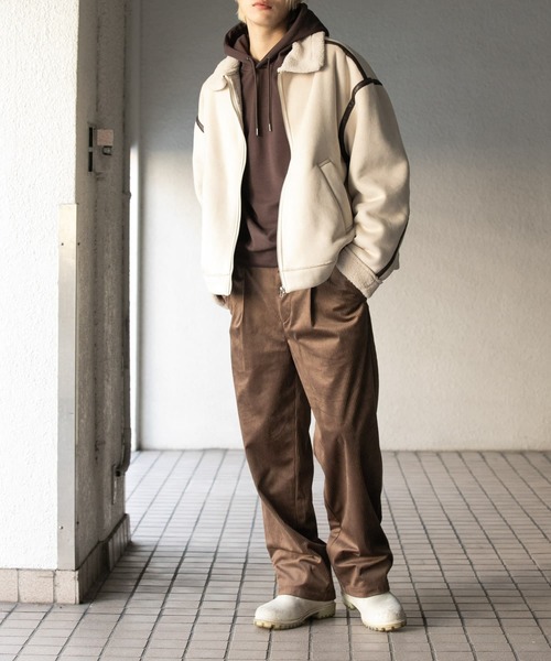 【Dorothee Schumacher】 Mid-riseコーデュロイワイドレッグパン セール】コーデュロイタックワイドパンツ（その他パンツ