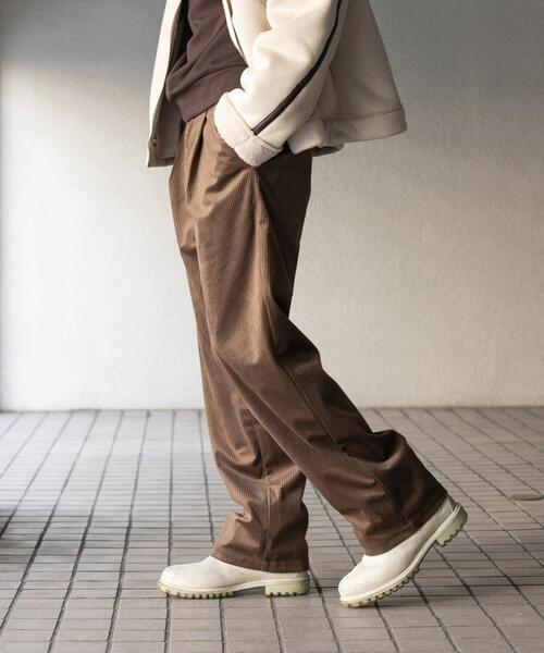 SENSE OF PLACE by URBAN RESEARCH(センスオブプレイスバイアーバンリサーチ)の「コーデュロイタックワイドパンツ(その他パンツ・メンズ・チャコールグレー/ブラウン/アイボリー・MEDIUM/LARGE)」の11枚目の写真