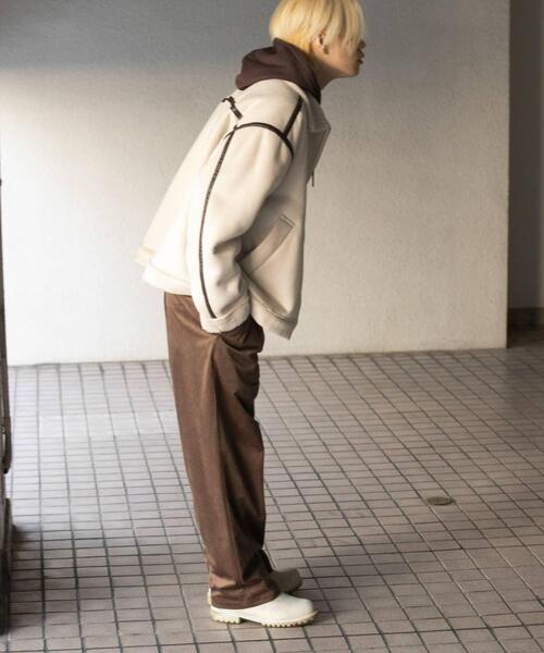 SENSE OF PLACE by URBAN RESEARCH(センスオブプレイスバイアーバンリサーチ)の「コーデュロイタックワイドパンツ(その他パンツ・メンズ・チャコールグレー/ブラウン/アイボリー・MEDIUM/LARGE)」の13枚目の写真