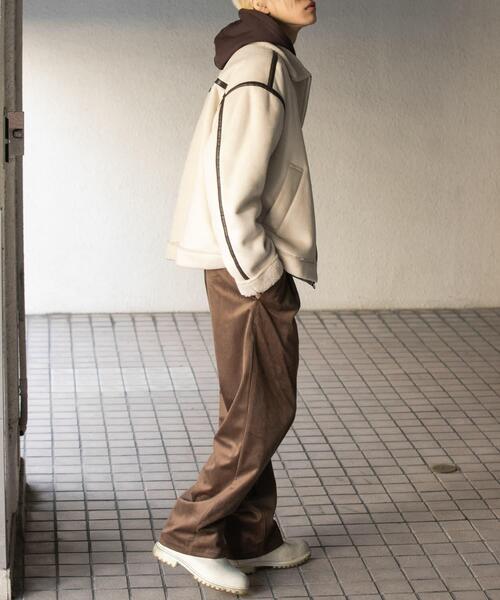 SENSE OF PLACE by URBAN RESEARCH(センスオブプレイスバイアーバンリサーチ)の「コーデュロイタックワイドパンツ(その他パンツ・メンズ・チャコールグレー/ブラウン/アイボリー・MEDIUM/LARGE)」の14枚目の写真