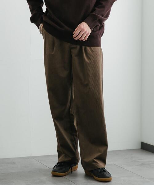 SENSE OF PLACE by URBAN RESEARCH(センスオブプレイスバイアーバンリサーチ)の「コーデュロイタックワイドパンツ(その他パンツ・メンズ・チャコールグレー/ブラウン/アイボリー・MEDIUM/LARGE)」の5枚目の写真