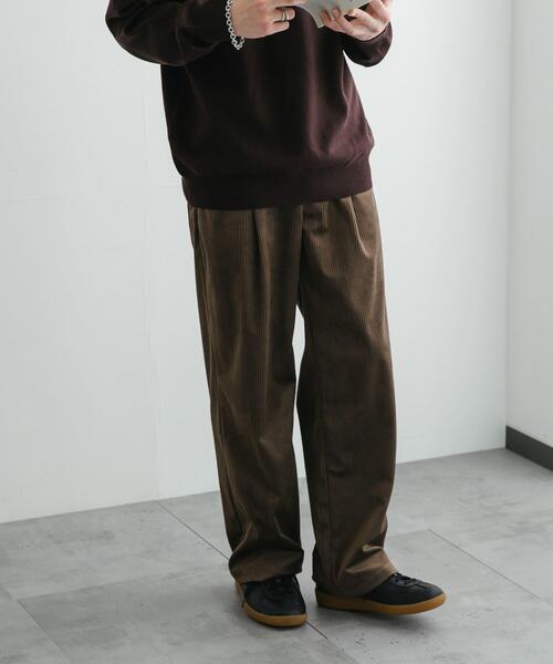 SENSE OF PLACE by URBAN RESEARCH(センスオブプレイスバイアーバンリサーチ)の「コーデュロイタックワイドパンツ(その他パンツ・メンズ・チャコールグレー/ブラウン/アイボリー・MEDIUM/LARGE)」の7枚目の写真