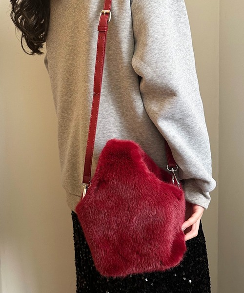 styiro(スタイロ)の「2wayファートートバッグ/ショルダー付き(ショルダーバッグ・レディース・ブラウン/ブラック/ベージュ/ホワイト/ワイン・FREE)」の18枚目の写真