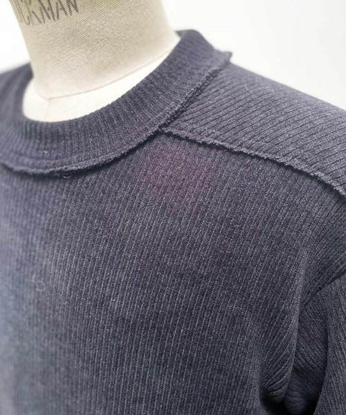 FranCisT_MOR.K.S.(フランシストモークス)の「FranCisT_MOR.K.S./フランシスト モークス/KNIT CORDUROY PULL OVER(ニット/セーター・メンズ・チャコールグレー/ブラック・2/3/4)」の7枚目の写真