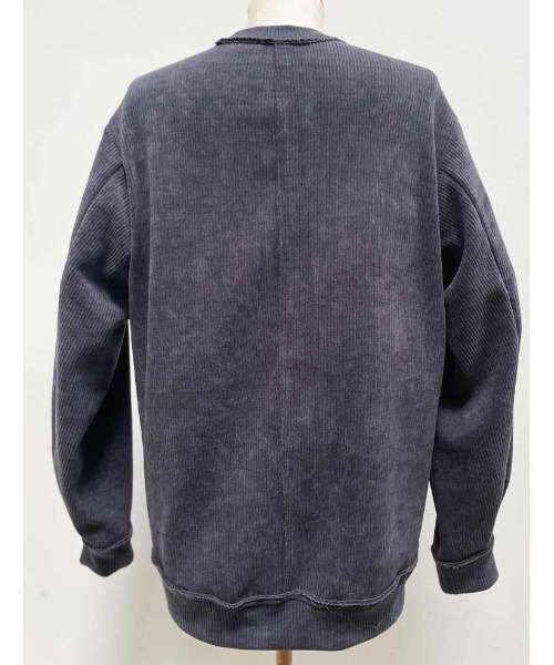 FranCisT_MOR.K.S.(フランシストモークス)の「FranCisT_MOR.K.S./フランシスト モークス/KNIT CORDUROY PULL OVER(ニット/セーター・メンズ・チャコールグレー/ブラック・2/3/4)」の9枚目の写真