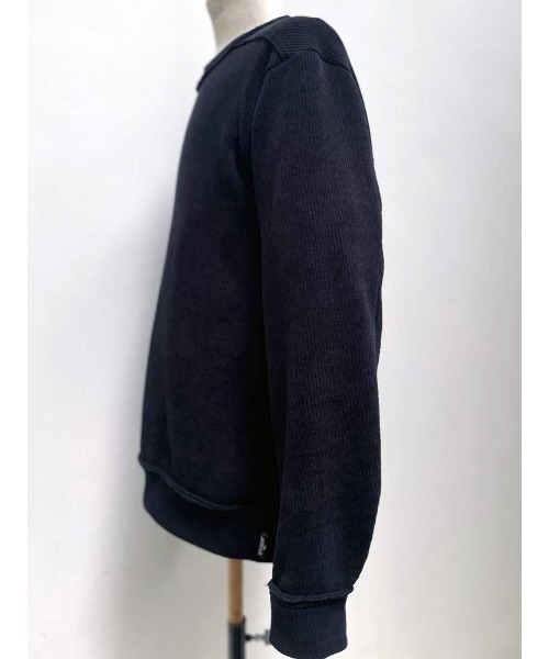 FranCisT_MOR.K.S.(フランシストモークス)の「FranCisT_MOR.K.S./フランシスト モークス/KNIT CORDUROY PULL OVER(ニット/セーター・メンズ・チャコールグレー/ブラック・2/3/4)」の4枚目の写真