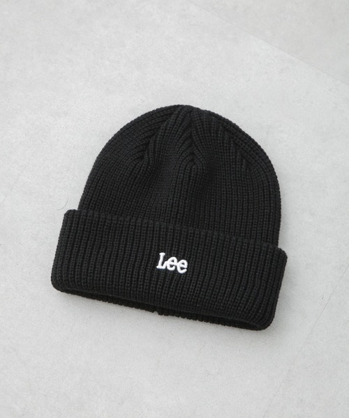Lee(リー)の「Lee/LE 3D EMB WATCH ACRYLIC(ニットキャップ/ビーニー・メンズ・ブラック/グリーン/ベージュ/グレー・FREE)」の1枚目の写真