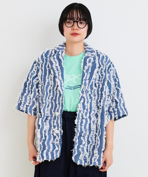 I am I in fact...(アイアムアイインファクト)の「●WAVE CUT JQ ジャケット(テーラードジャケット・レディース・グレー/ネイビー・FREE)」の11枚目の写真