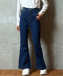 【ベーシック】デニム・ツイルフレアパンツ