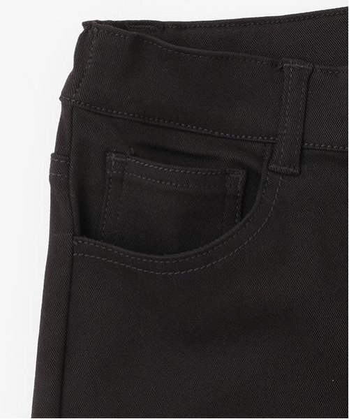 LOVETOXIC(ラブトキシック)の「【ベーシック】デニム・ツイルフレアパンツ(デニムパンツ・キッズ・ブルー/ネイビー/ブラック・LL(170cm)/M:150cm/130cm/S:140cm/L:160cm)」の4枚目の写真