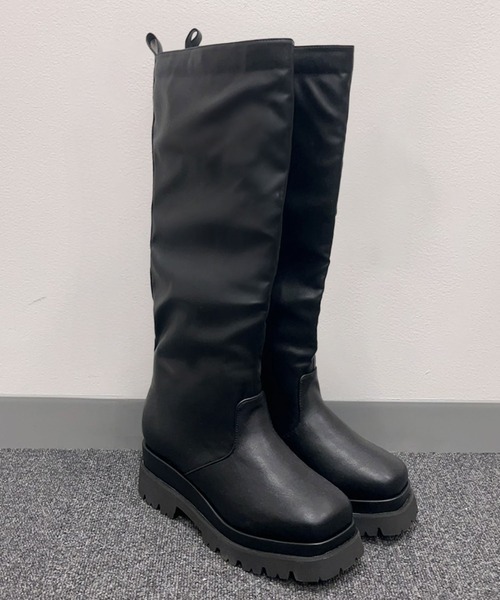 Millor TOKYO(ミラートーキョー)の「トラックソールブーツ(ブーツ・レディース・ブラウン/ブラック・25cm/24.5cm/24cm/23.5cm/23cm/22.5cm/25.5cm)」の7枚目の写真