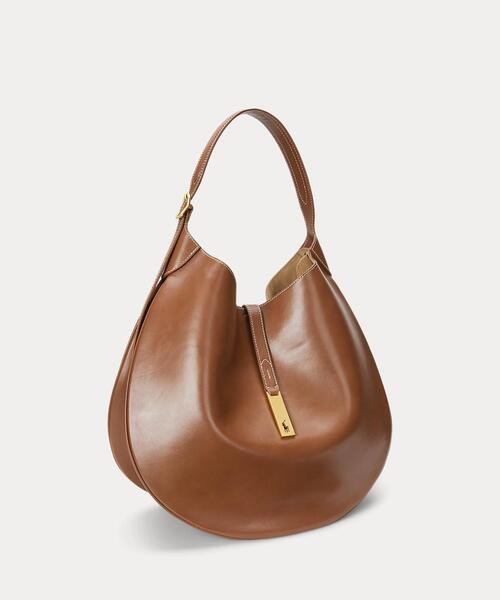 ラルフローレン カーフスキン ショルダーバッグ Polo ID ラージ カーフスキン ショルダー バッグ（ショルダーバッグ