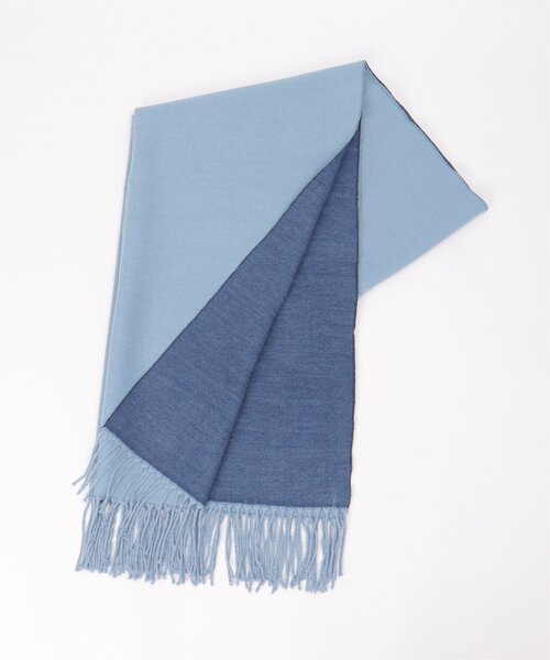 LBC（エルビーシー）の「リバーシブルストール（ストール/ショール・レディース・ベージュ/ブルー/ブラック・FREE）」の4枚目の写真