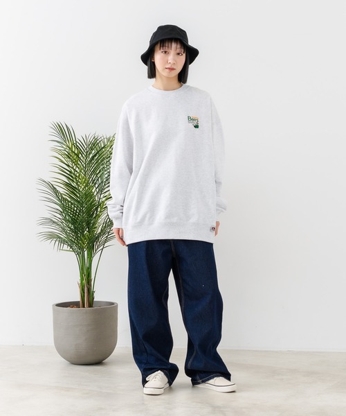 【セール】【BEN DAVIS/ベンデイビス】企業ロゴ風 ワンポイント刺繍 ワンポイント スウェット/ビッグシルエット（スウェット）｜BEN DAVIS（ベンデイビス）